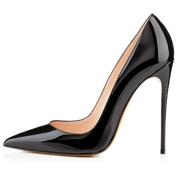 FSJ Women Formal Pointed Toe Pumps High Heel - Picture 2 of 11